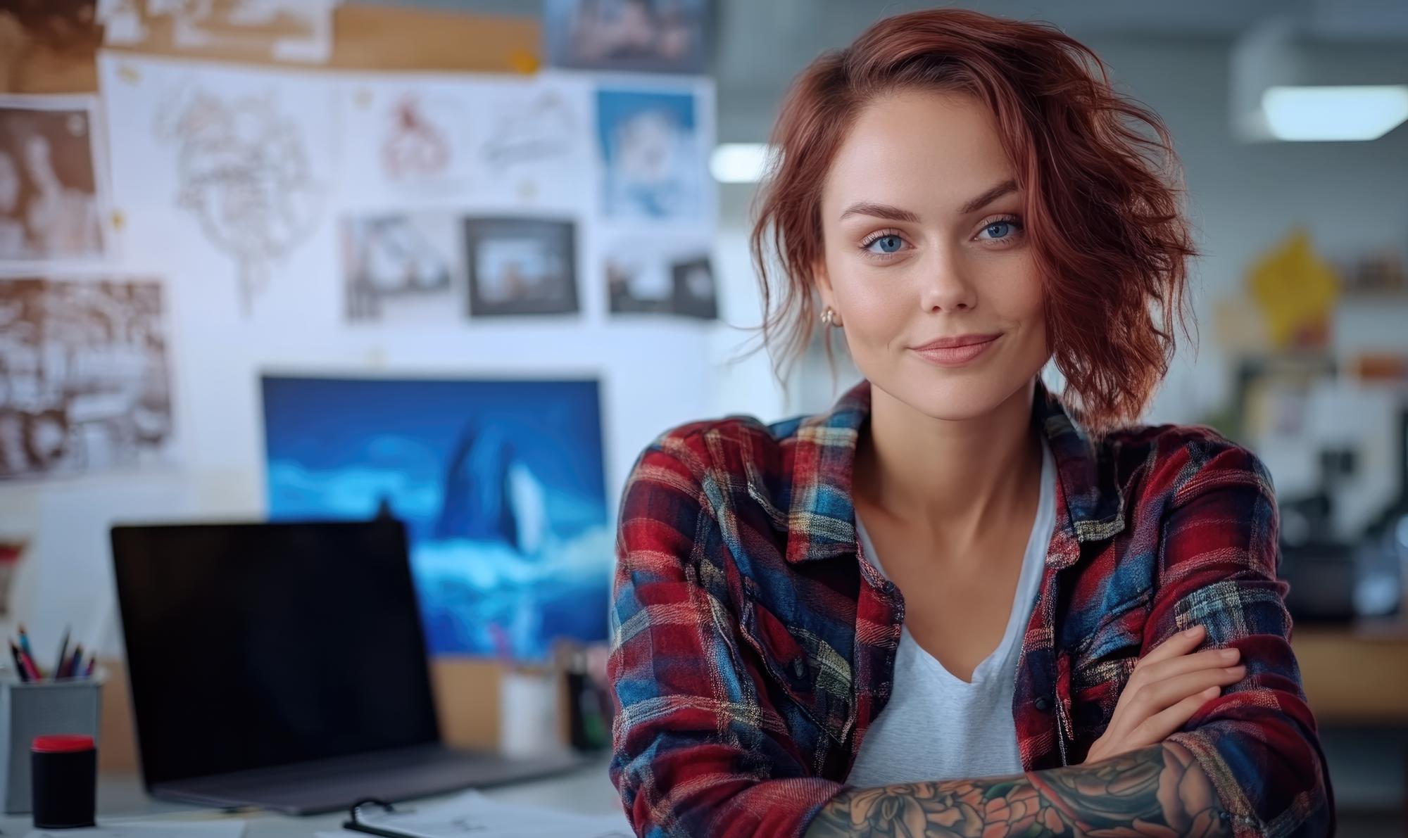 Portret Anny, projektantki haftów